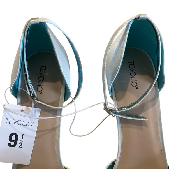 Tevolio Rylan Tulle Ankle Strap High Heels 9.5 NWT - Picture 4 of 10
